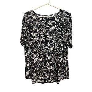 Luxe Black and White Boxy Blouse